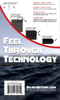 Braid Aid BA7PK2X35 Finger Protection Tape -Fishing Specialty Shop braid aid ba7pk2x35 finger protection tape 59389.1651115409