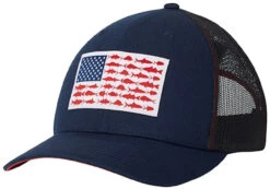 Columbia PFG Mesh Snap Back Fish Flag Ball Cap -Fishing Specialty Shop columbia 183700 pfg mesh snap back fish flag ball cap 08048.1651234923