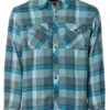 Grundens Kodiak Insulated Long Sleeve Shirt - Dark Slate Plaid - Medium -Fishing Specialty Shop grundens kodiak insulated long sleeve shirt dark slate plaid m 27021.1651427069.386.513