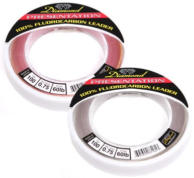Momoi Diamond Presentation Fluorocarbon 25yds- Pink 3 Momoi Diamond Presentation Fluorocarbon 25yds- Pink