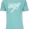 Simms Grim Reeler T-Shirt - Oil Blue Heather - Large -Fishing Specialty Shop simms grim reeler t shirt oil blue heather l 35933.1665206879.386.513