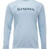 Simms Long Sleeve Tech Tee - Steel Blue - Large -Fishing Specialty Shop simms long sleeve tech tee steel blue l 97718.1656656640.386.513